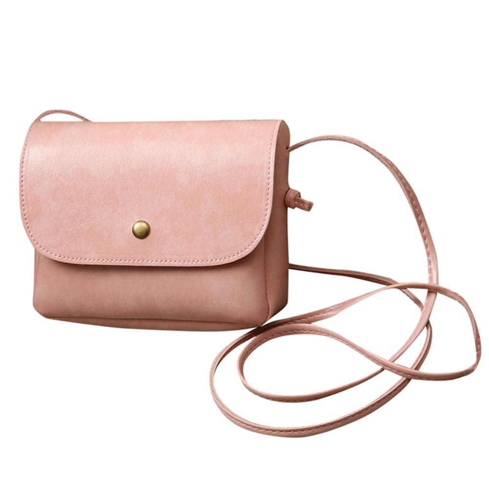 Crossbody tasker til kvinder dame skuldertaske afslappet studerende street populær håndtaske bolsa feminina  #3 o 30: Lyserød