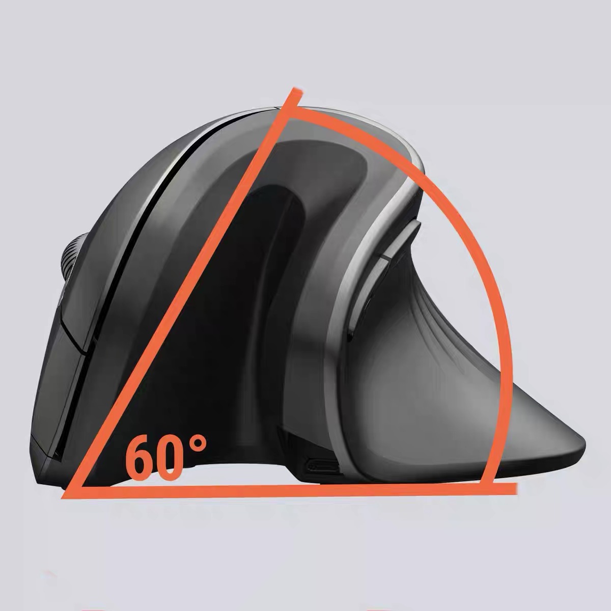 Warvank U2 Verticale Draadloze Muis Ergonomisch Optisch Comfortabel Stil Kantoormuis DPI Verstelbaar 800/1200/1600 voor PC Laptop