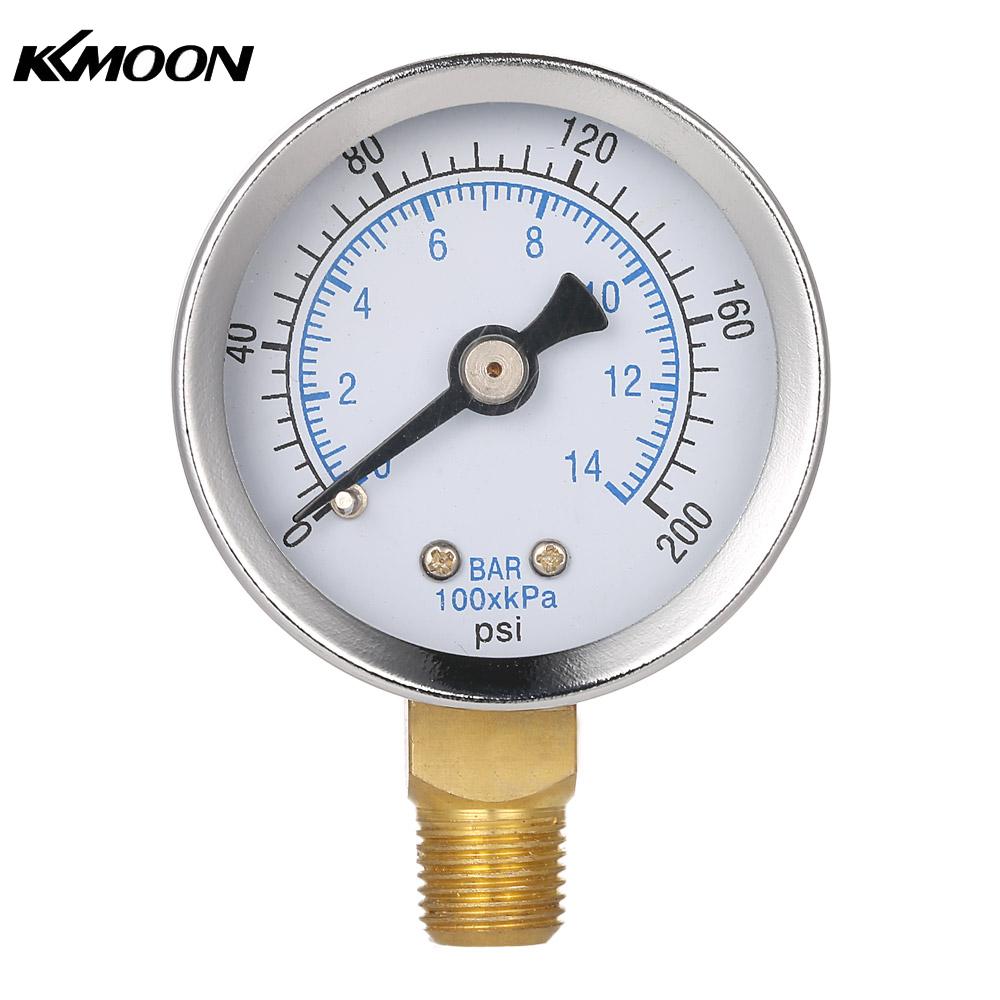 manometer Pool Filter Water Pressure manometre pression Pressure Gauge Meter Manometer 1/8" NPT Thread 40mm 0~200psi 0~14bar