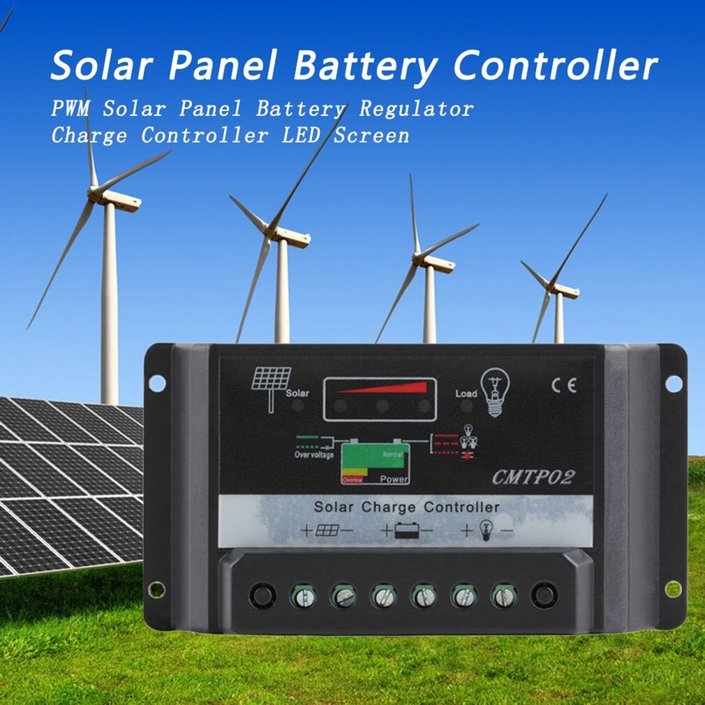 30A 12V/24V Pwm Solar Panel Battery Regulator Charge Controller Led Screen Solar Charge Controller Solar Controller