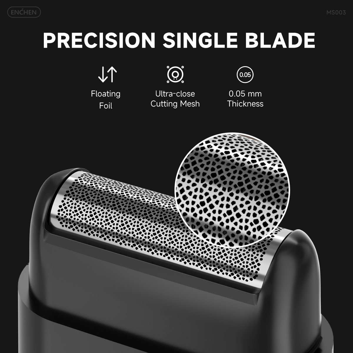 ENCHEN Electric Shaver MS003 Razor Mini Shaving Machine Portable Beard Trimmer Reciprocating Razor Pop up Trimmer Shaver for Men