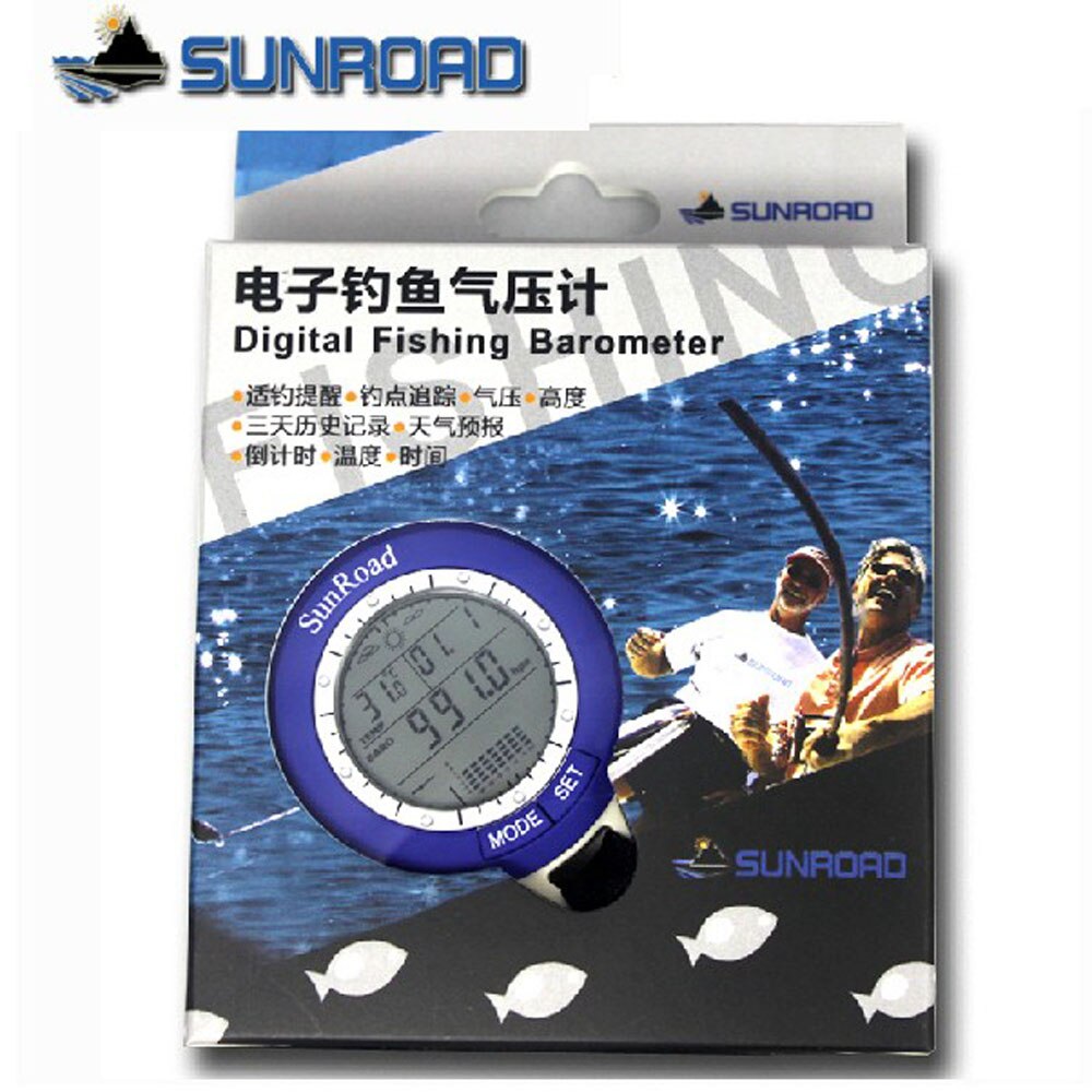 Sunroad SR204 Mini LCD Digital Fishing Barometer Altimeter Thermometer Waterproof Multi-function