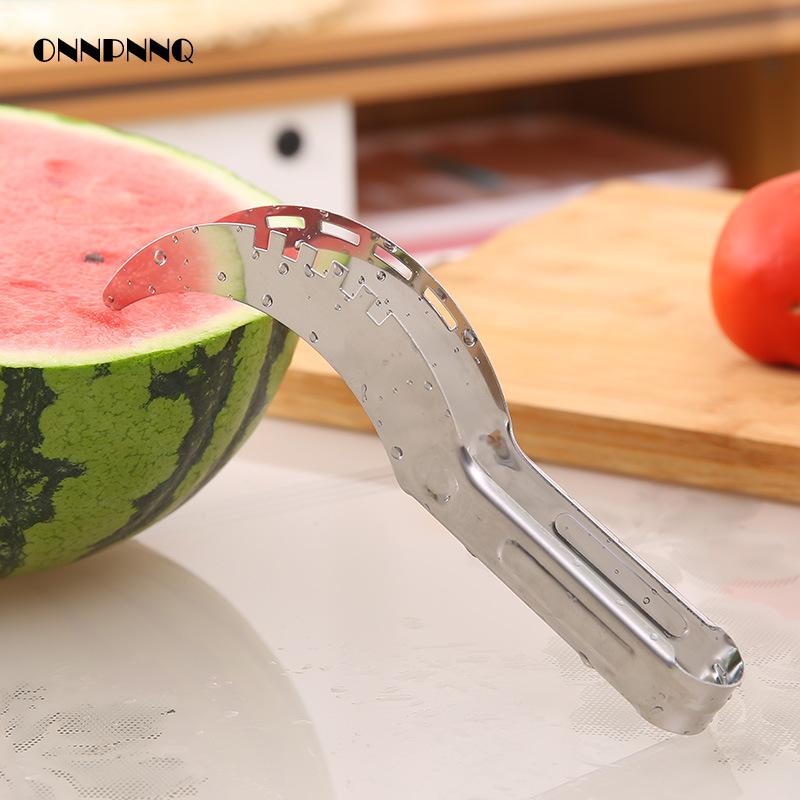 Roestvrijstalen watermeloensnijder, droger voor fruitsnijder, watermeloenmes, groentesnijders, keukengadgets, kookgereedschap