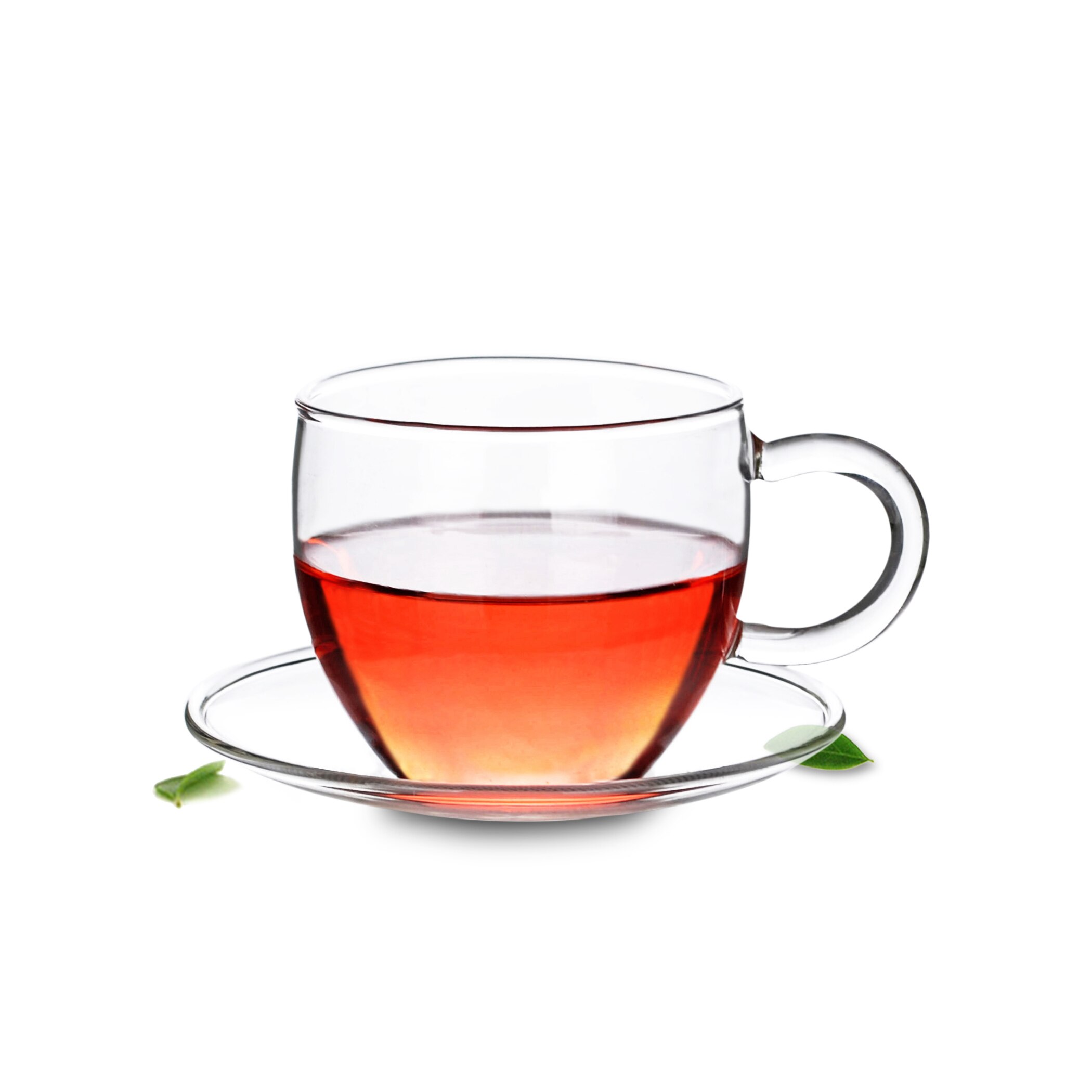 1x 6in1 Kung Fu Coffe Thee Set D- 375Ml Plein Hittebestendige Thee Pot + 2*100Ml Mokken W/Handle + 2 * Kleine Schoteltjes + Bamboe Lade