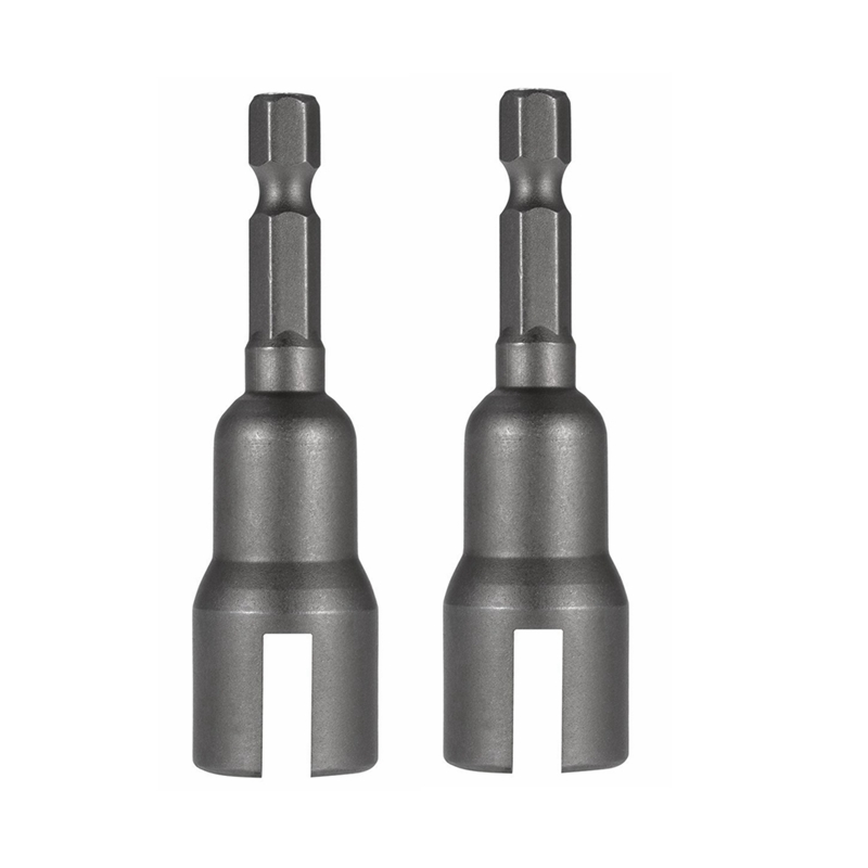1/4in Vleugel Moer Boor Socket Wrench 6.35Mm Hex Shank Socket Adapter Moer Voor Boormachine Adapter sleuven Elektrische Schroevendraaier: 2pcs