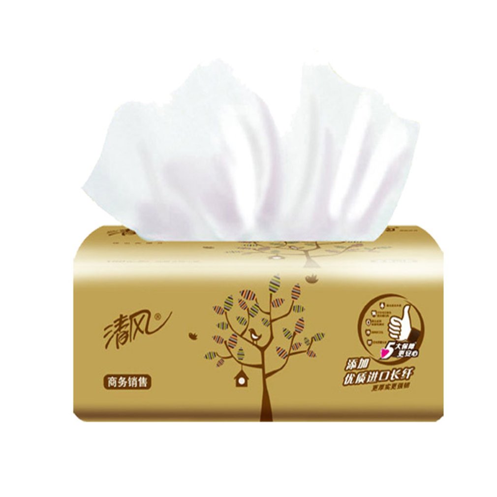 180 Pumping 2 Layers Pumping Paper Giveaway Tissue Paper Primary Wood Pulp Paper Household Toilet Paper 3 Rolls