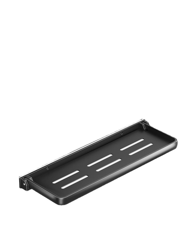 Estantería de aluminio para baño, estante de almacenamiento de desagüe de ducha, estantes de pared de cocina, estante de, sin Taladro