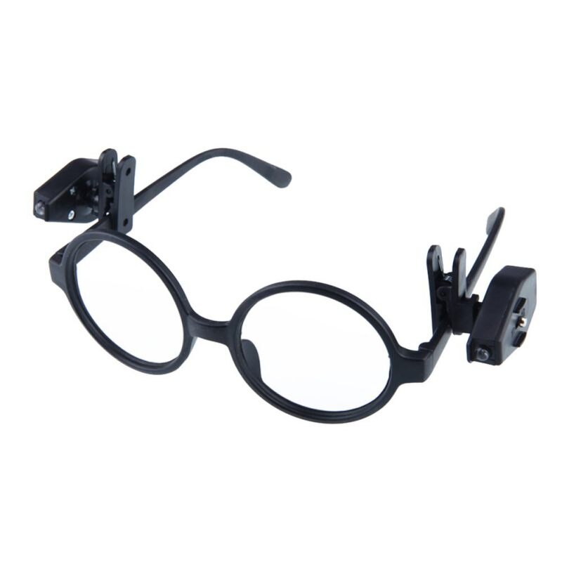 1/2 pièces lampe de lecture universel Flexible LED pince à lunettes sur Mini livre lampe de lecture enfants lumières pour lunettes lunettes de sécurité