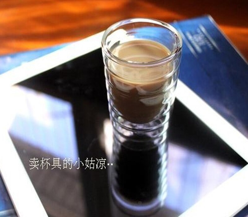 1pcs Nespresso Double Wall Coffee Glass Mug CupAfter Tea Drinking Cup 85ml 150ml 350ml Kitchen Dining Bar Wine Glass Glass Drink