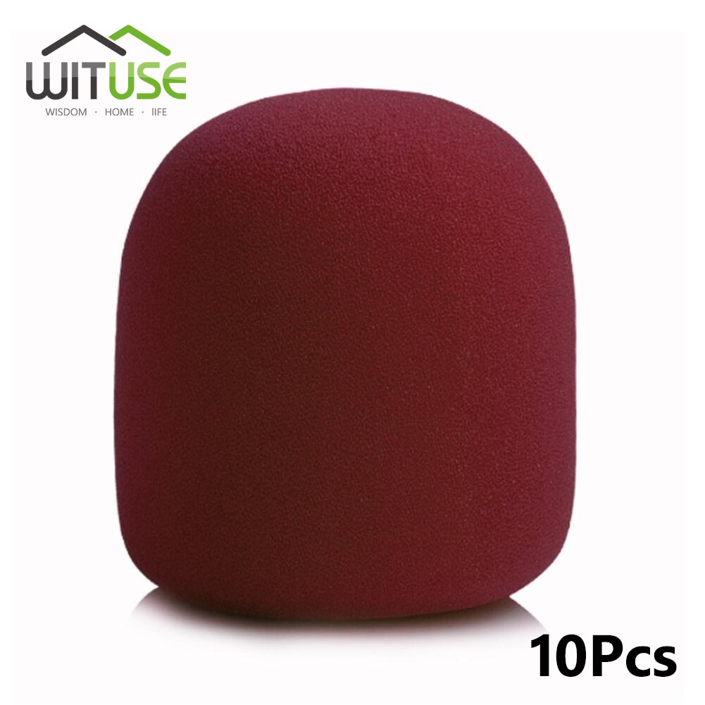 10 pçs/lote portátil sem fio microfone de estágio pára-brisas espuma mic capa karaoke dj esponja filtro vento escudo venda quente: Grey