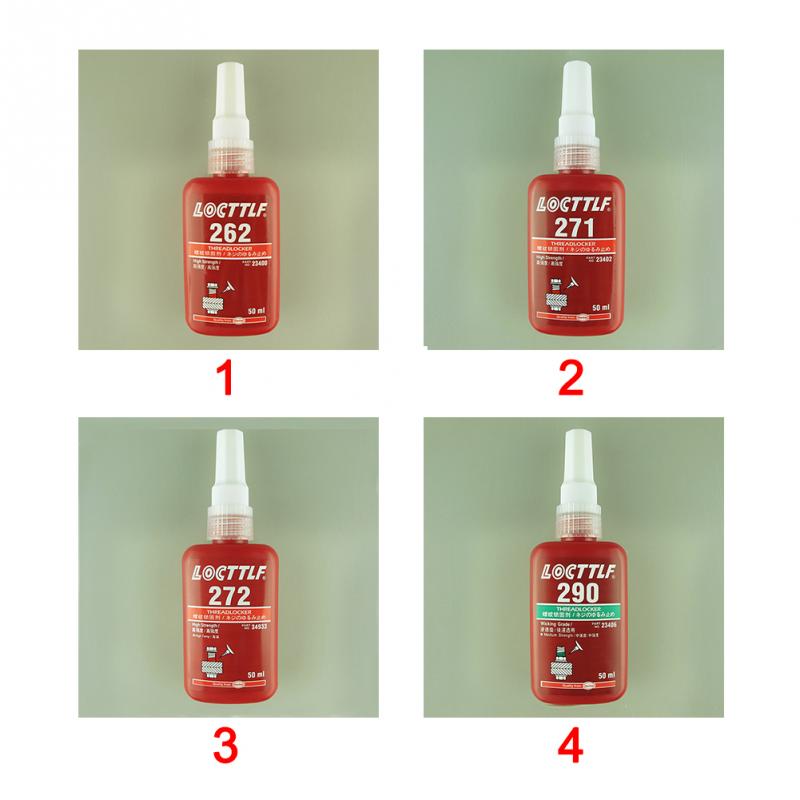 50ML Adhesive Glue Cylindrical Retainer Locking Metal Screw Anaerobic Adhesive Thermal Strength Environment Glue 262/271/272/290