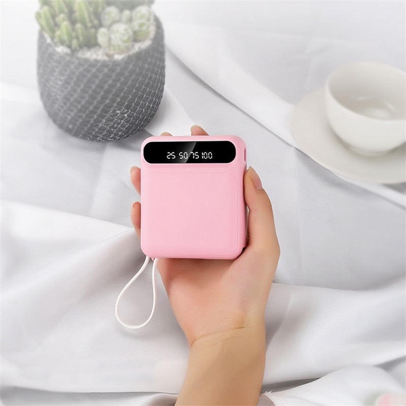 30000mAh Power Bank LCD Digital Display Phone Fast Charger LED Lighting Portable Outdoor Travel Powerbank for All Smartphones