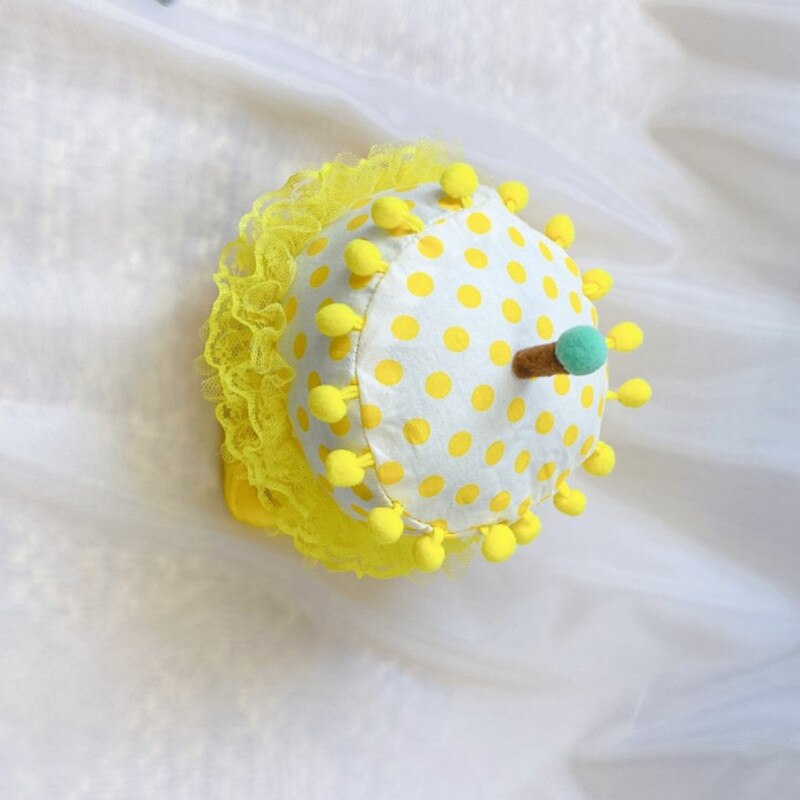 Torta di compleanno Cappello Del bambino Del bambino Del Partito cappucci Bambini Puntelli Foto: giallo dot