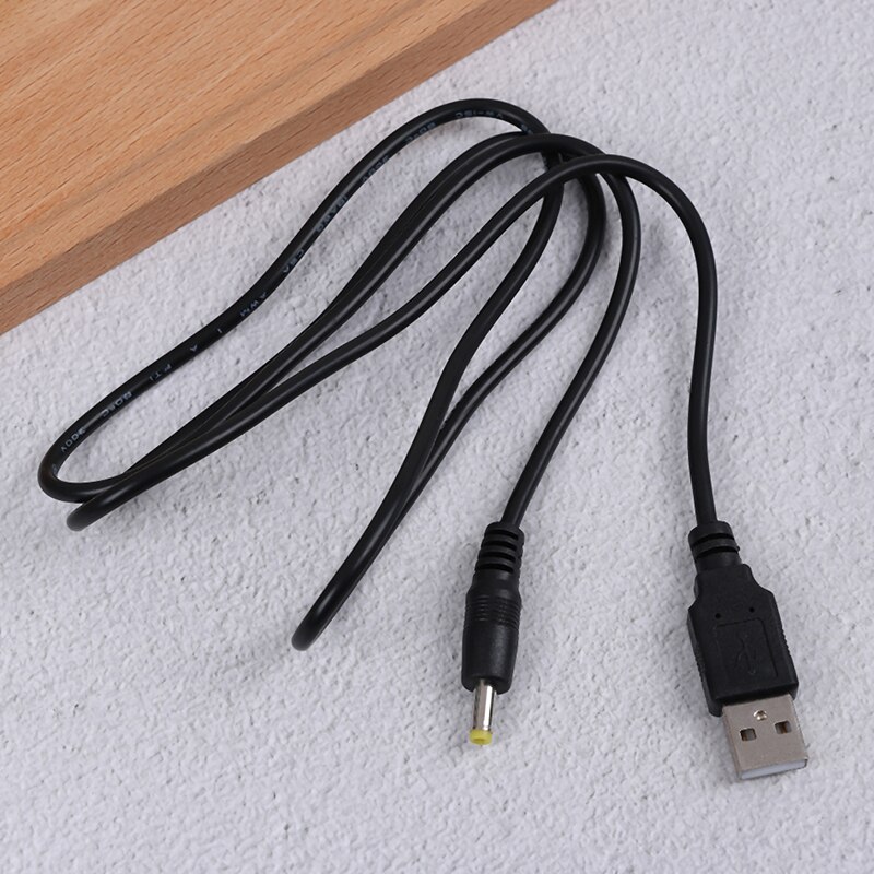 1.2m Pure Copper Black 1A 5V USB To DC 4.0x1.7mm Power Charger Cable Pure Copper Black For Sony PSP 4.0 Interface