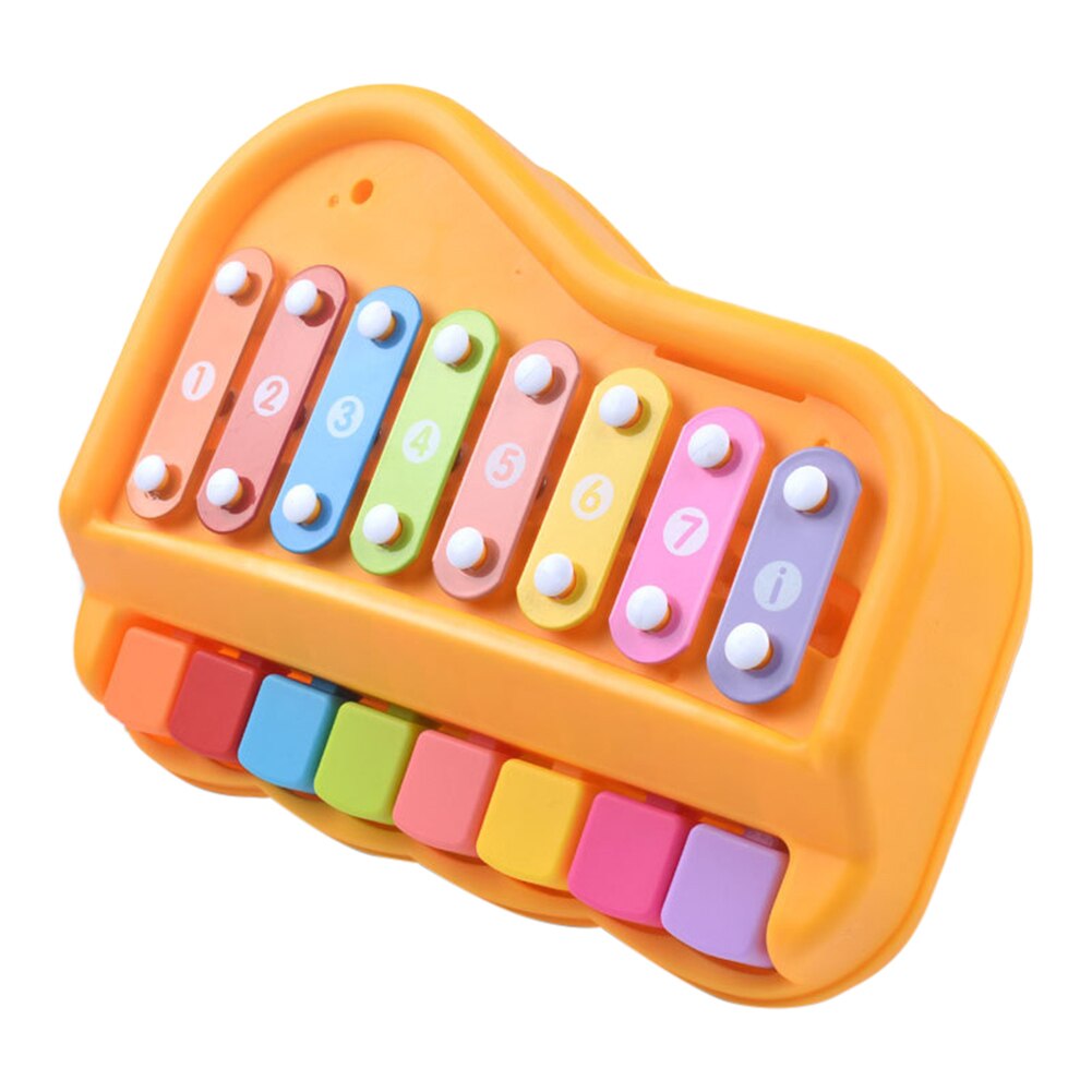 2-in-1 Kid Paino Toy Knock On Keyboard 8-Tone Musical Instrument Early Education Toy