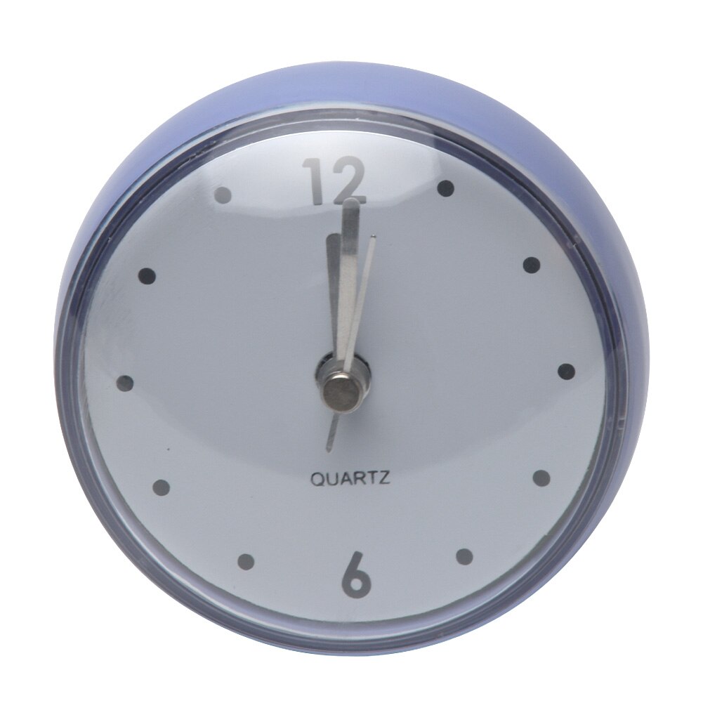 Wall Clock Waterproof Easy To Use Bathroom Suction Cup PVC Solid Home Decor Lightweight Easy Install Mirror Durable Kitchen