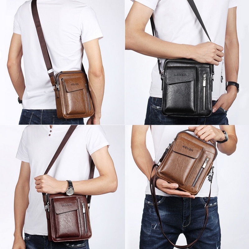 männer Tote Taschen Set Mann Vintage Leder Messenger Tasche Männlichen Kreuz Körper Schulter Business Taschen Für Männer bolsas männlichen