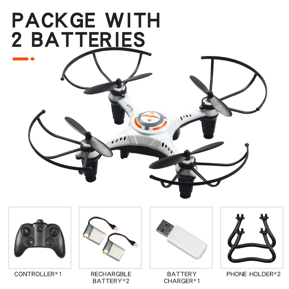 Mini Drone Met Hd Camera Pocket Wifi Rc Quadcopter Selfie Opvouwbare Dron Kinderen Outdoor/Indoor Speelgoed: White with feet 2B