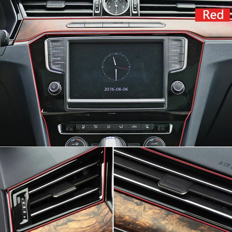 5M car sticker dashboard Línea interior tuning con decoración de borde