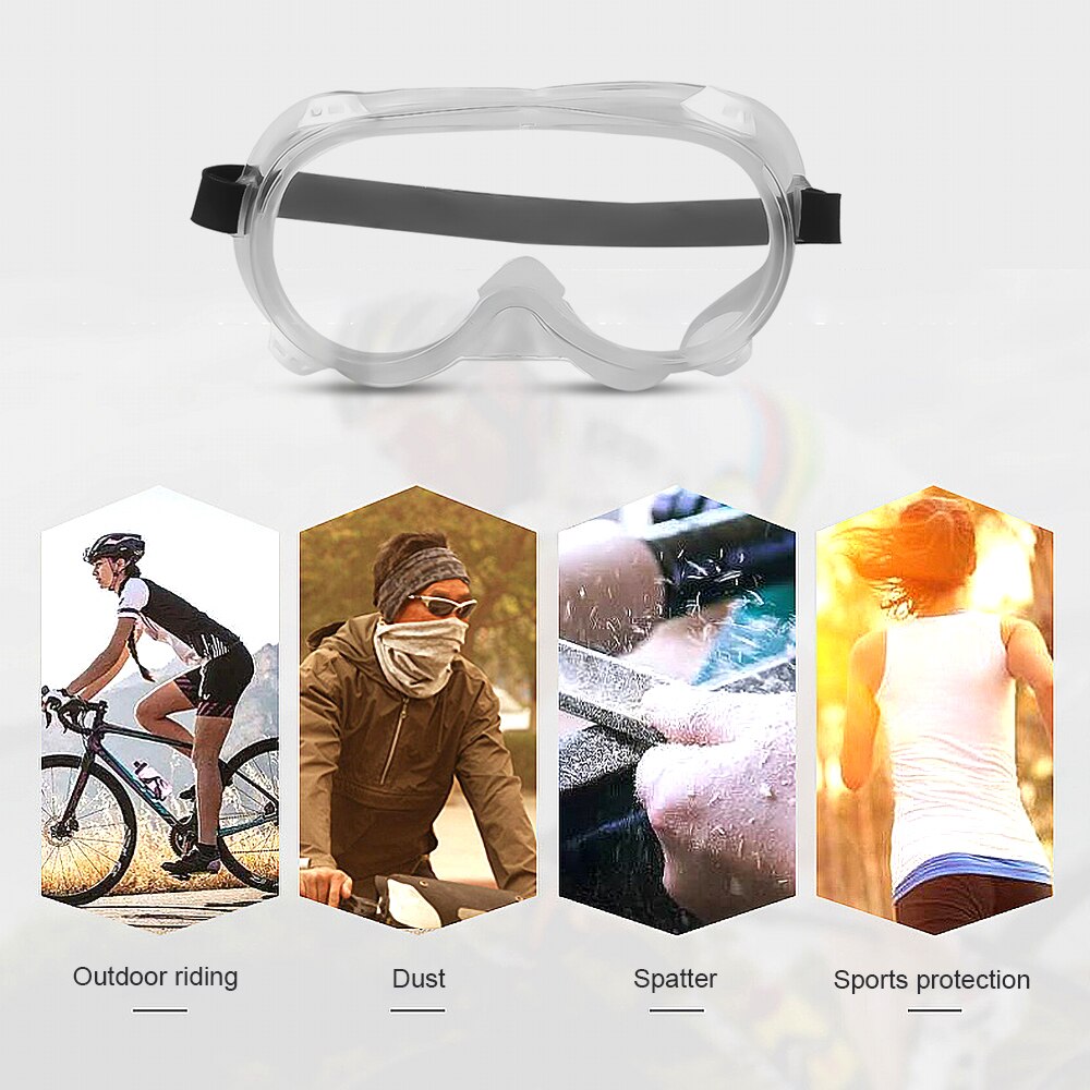 Protective Safety Goggles Fully Closed Breathable Glasses Dust-proof Anti-Fog Labor-proof Transparent Isolation Eye Mask