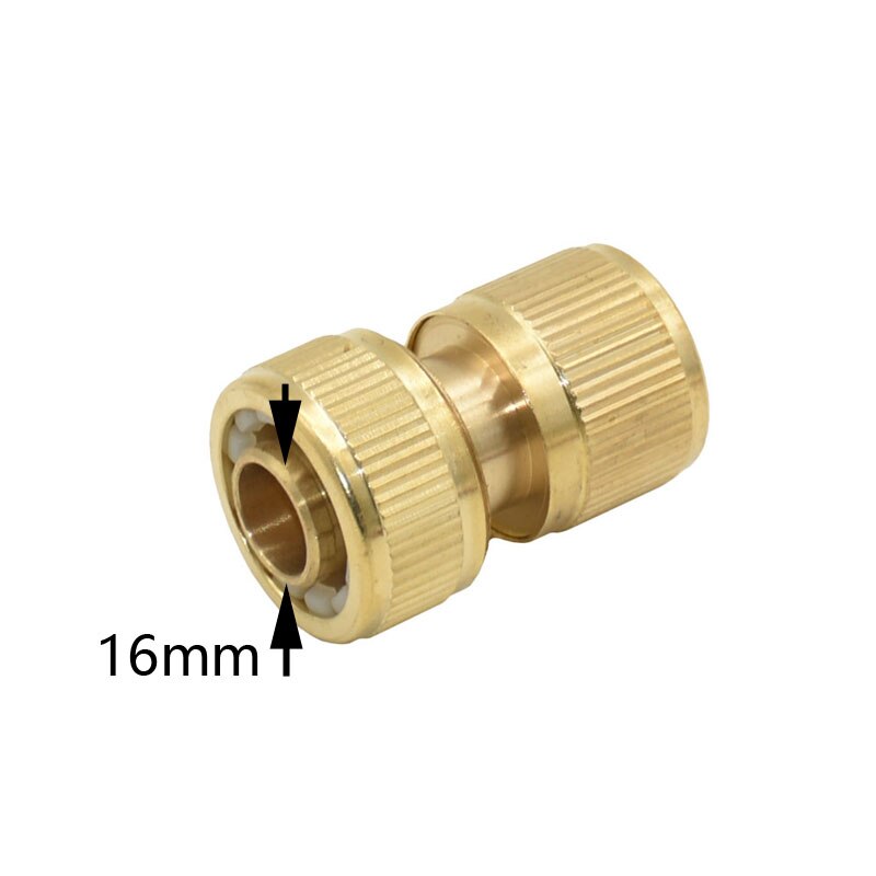 Messing 5/8 " hageslange hurtigkobling kobber vanningsslangerør med koblinger for vann 1 stk.: Default Title