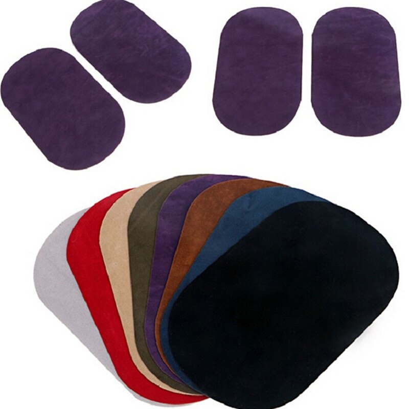 Lot de 2 patchs thermocollants ronds pour réparation de coudes et genoux, autocollants pour vêtements, accessoires vestimentaires