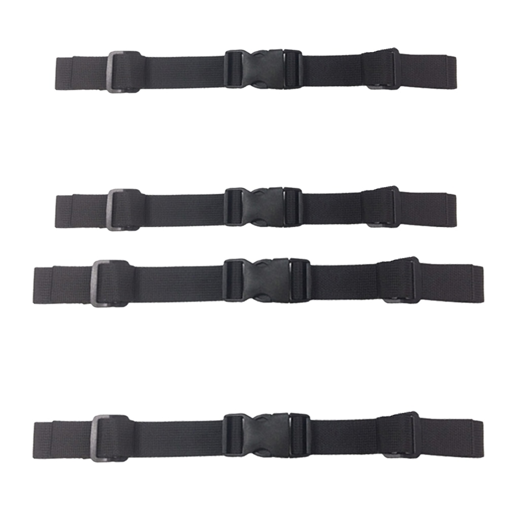 2 stycken justerbara ryggsäcksremmar för bröstbenssele och midjeremmar nylon med snabbkopplingsspänne svart