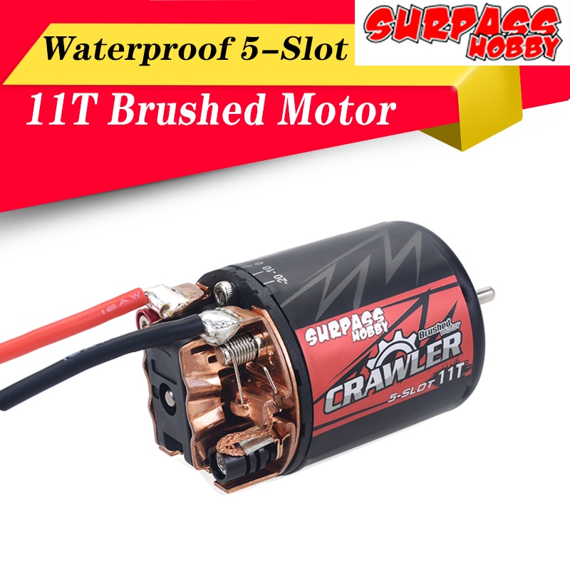 540 11T 13T 16T 20T Brushed Motor Waterproof 5-Slot for TRAXXAS Tamiya Redcat Kyosho WLtoys 1/10 RC Crawler Car