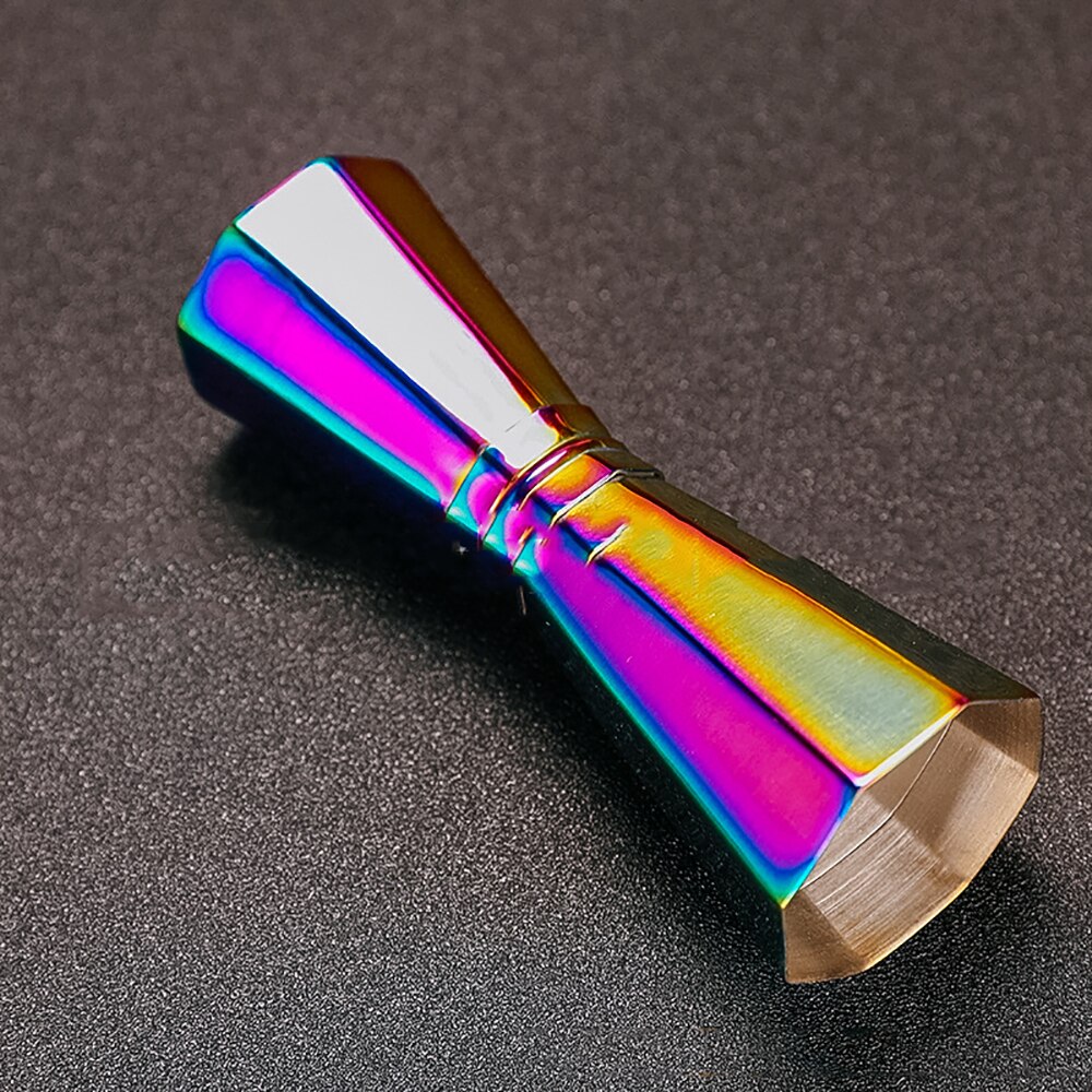 DEOUNY 1/1,5 UNZEN Jigger Bar Werkzeug Barmann Edelstahl Achteck Sauerei Cocktail Jigger Kupfer Überzogene Tasse Barmann Accesorios: bunt