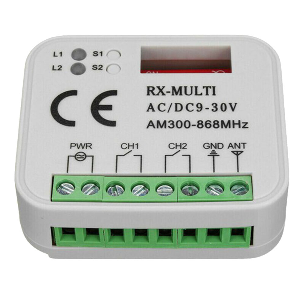 Garage Gate Remote Receiver 433 868Mhz Rx Multi 300-900Mhz Ac/Dc 9-30V Ontvanger Met Afstandsbediening
