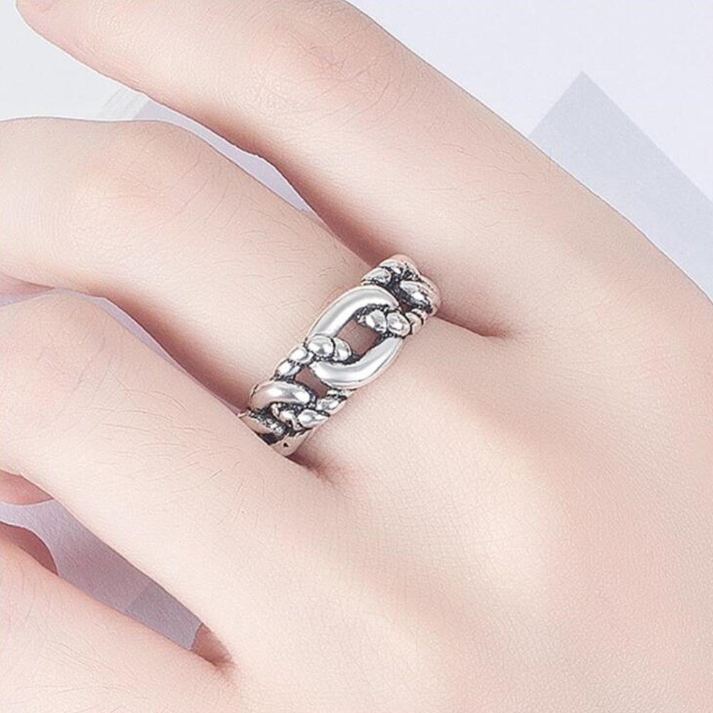 NEHZY 925 anello in argento sterling gioielli di moda donna retrò semplice Thai argento registrabile di vendita calda new hollow anello di alta qualità