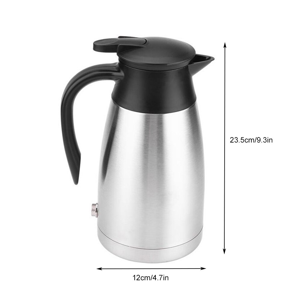750ML/1000ML 12V Auto Wasserkocher Edelstahl Tragbare Kaffee Tasse Wärmer für Heizung Wasser Kaffee milch Tee: 1000ML