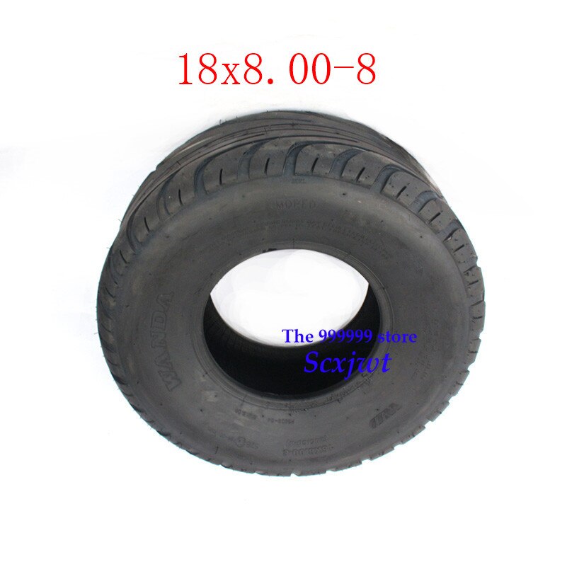 Modified 18X8.00-8 inch vacuum tyres 205/60-8 tubeless tires for Harley Electric Vehicle 8 inch ATV Go-kart thickening Road tire