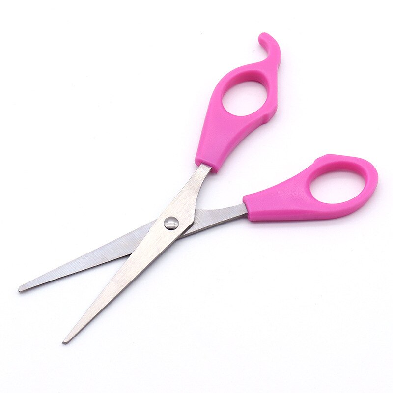 Stainless Steel Hairdressing Scissors Scissors Short Flat Cut Bangs Scissors Hairdressing Tools Family Hairdressing Scissors: pink cutting