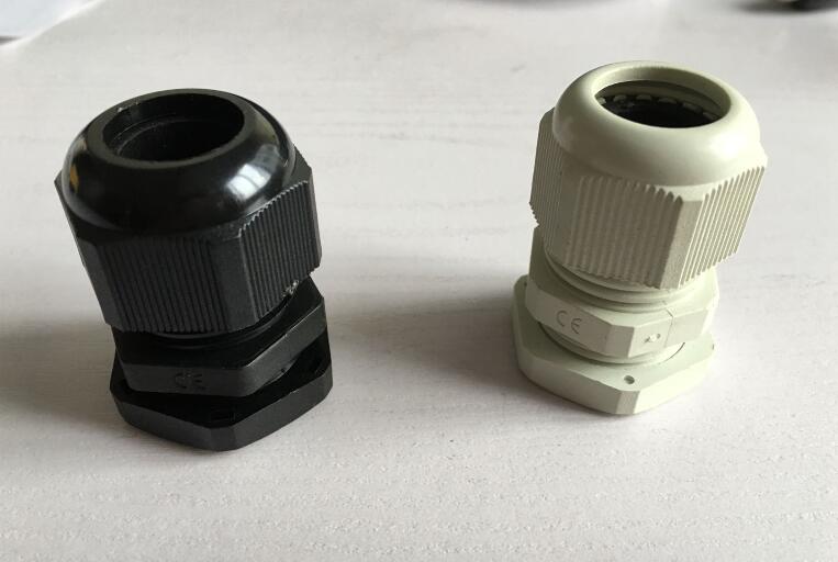 Cable de nailon PG9 impermeable, Conector de plástico de cabeza fija, 10 Uds.