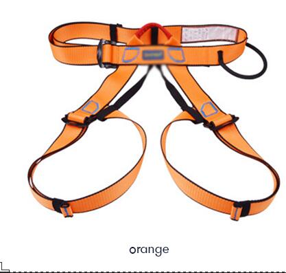 Klatresele, klatresele beskytte taljesikkerhedssele, halvkropssele til redning af bjergbestigning: Orange