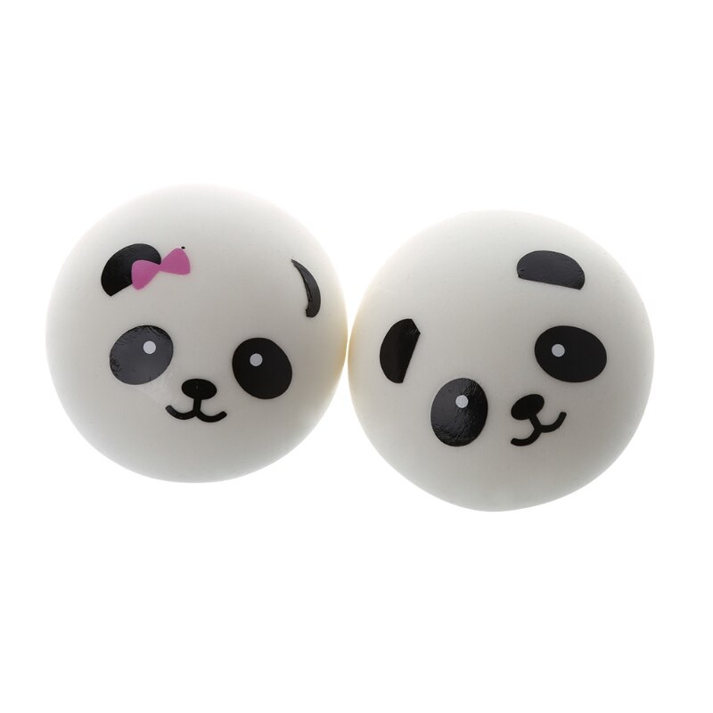 1PC Squishy Panda chignon anti-Stress balle lente montée décompression jouets enfants presser jouet 4cm/7cm: Diameter 7cm