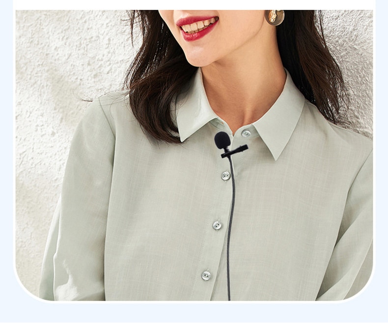 Portable USB Mini Microphone 1.5m Lapel Lavalier Mic Clip-on External Buttonhole Microphones for Laptop computer Recording Chat