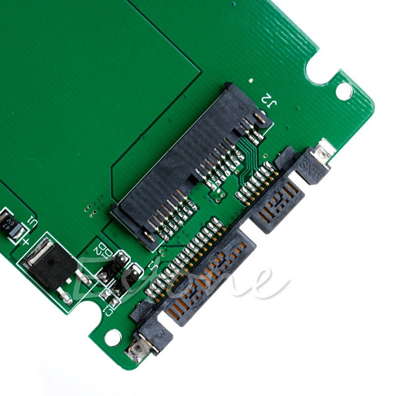 1.8" Micro SATA SSD HDD to 2.5" SATA Adapter Converter Card with 7mm Thick