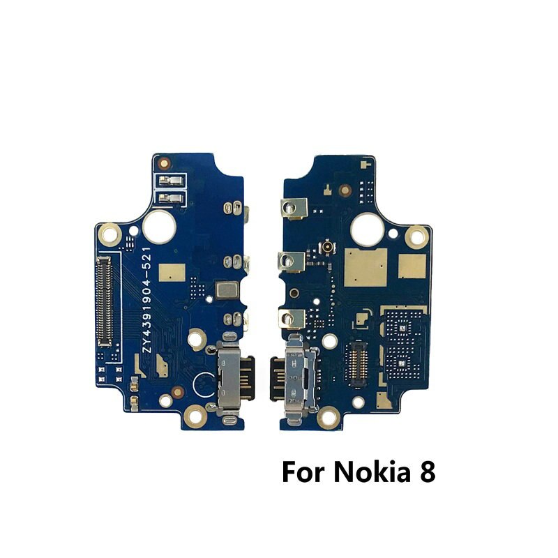 USB Lade-Port Dock Jack Connector Aufladen Bord Flex Mit Mikrofon Für Nokia 3 3,1 2 2,1 5 5,1 6 7 Plus 7 Plus 8 X5 X6 X7: For Nokia 8