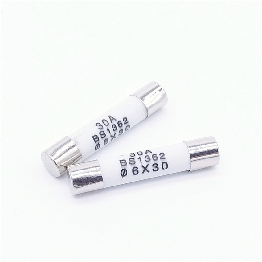 10 Stck RO58 6*30mm flink Keramik Sicherung 6x30 Sicherung 250 V 0.5A 1A 2A 3A 4A 5A 6A 8A 10A 13A 15A 16A 20A 25A 30A
