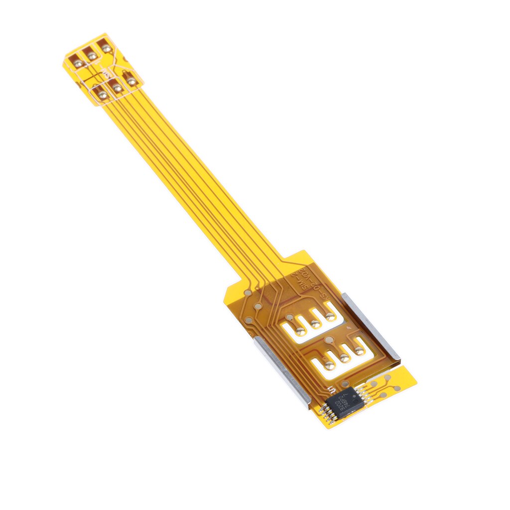 Dual SIM Card External Extension Converter Flex Cable Adapter Support for iPhone 6 5s 5 4s 4