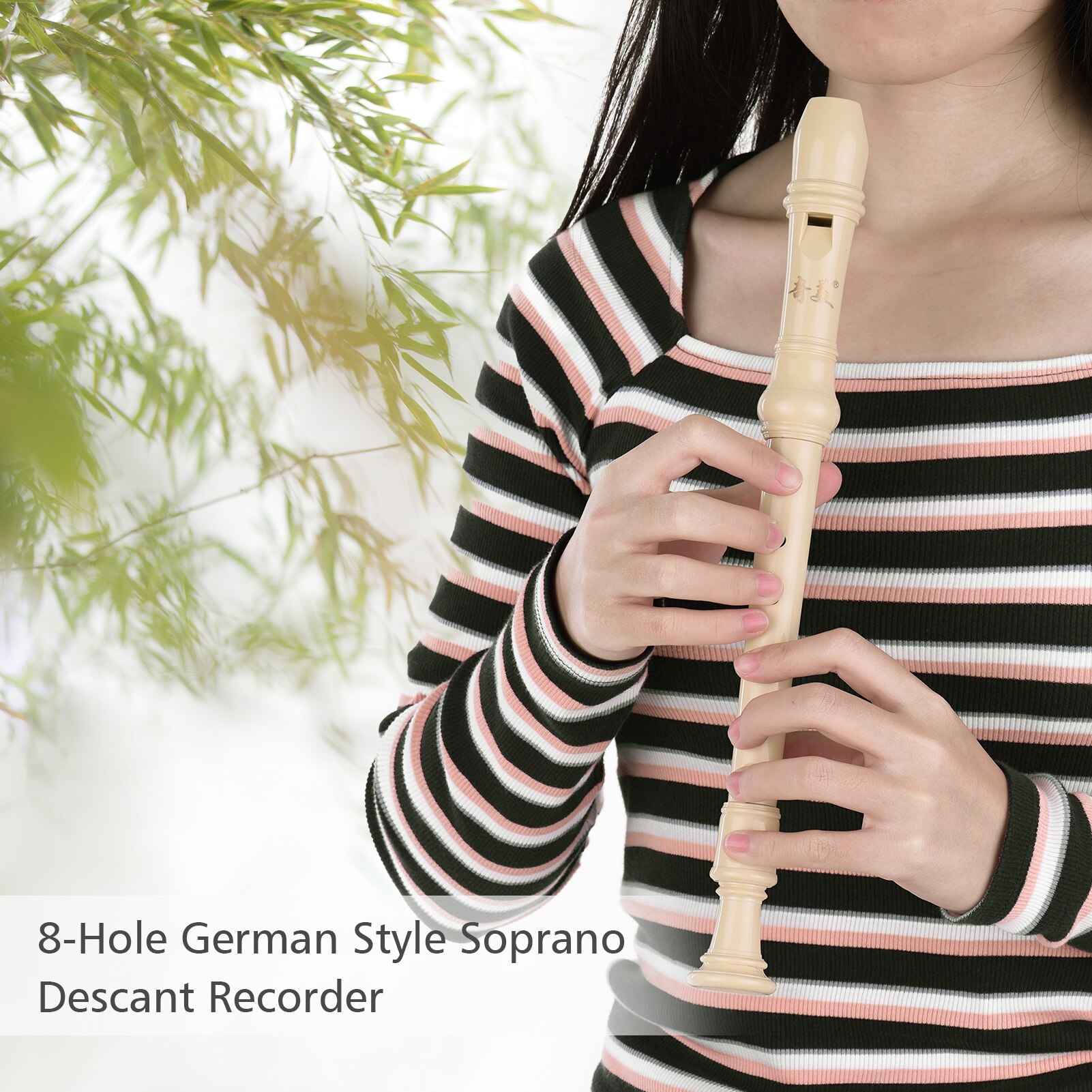 QIMEI 8-Hole Alto Descant Recorder German Style Wind Instrument Set