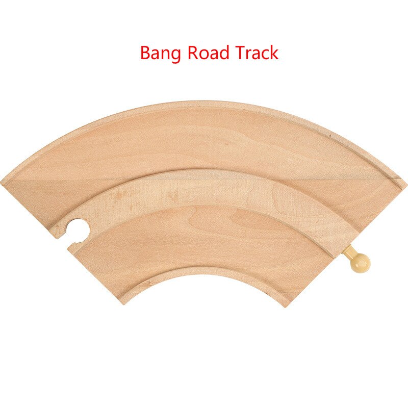 EDWONE-Two Way Road Track Marciapiede Legno Ferroviario Gru Treno Taxi Auto Slot Per Accessori Giocattolo Per Bambini Regali di Natale Fit THOM COME BIRO Giocattoli: Bang Road track