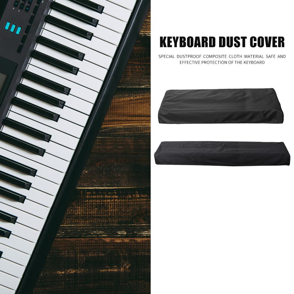 Duurzaam Elektronische Piano Cover Delicate Voor 61/88 Key Elektronische Digitale Piano Stofdicht Opvouwbaar Toetsenbord Cover Zwart