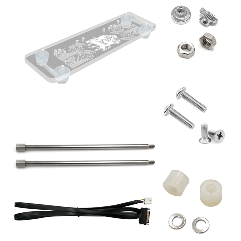 Dvs. kortbrakett pci - e 3.0 16x ie holder vertikal kickstand utgangspunkt med rgb ledet lys til diy atx sak