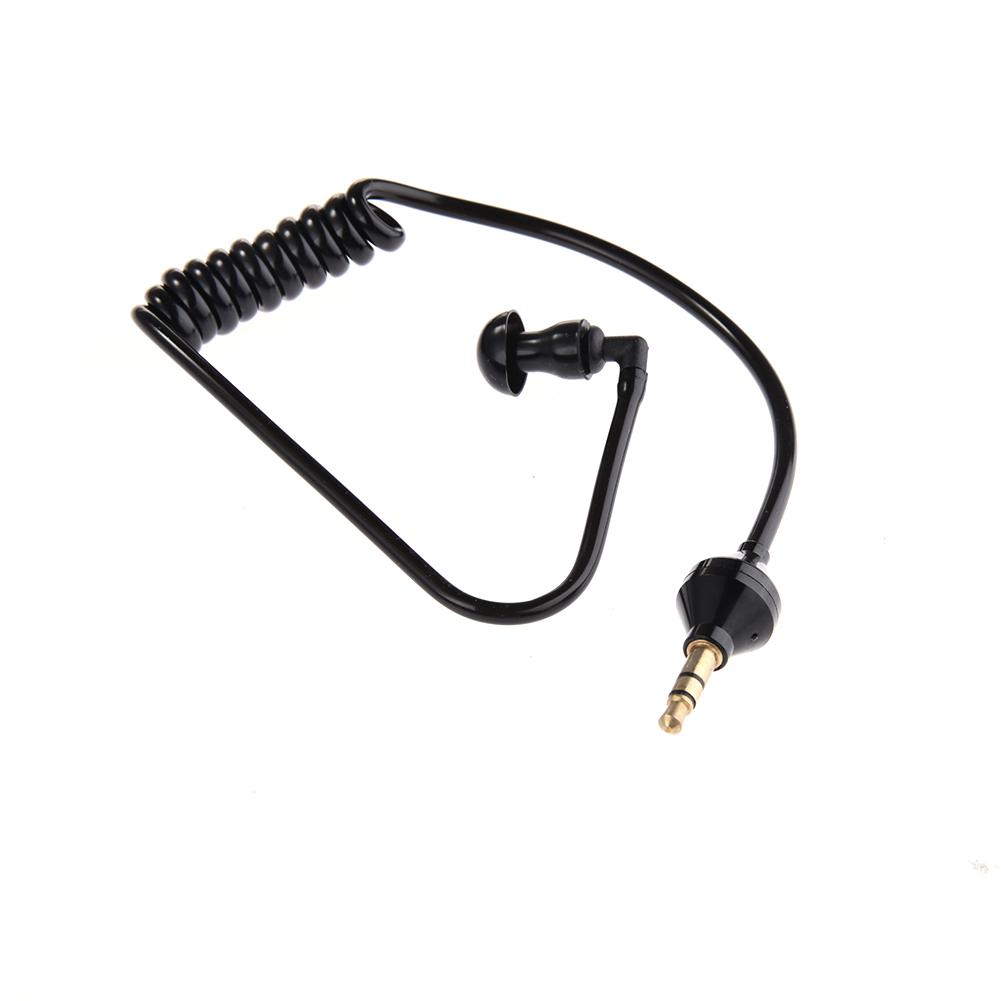 Security Earpiece 3.5mm Earphone Coil Earpiece Single Listening Earphone Coiled Cables In Ear Stereo Headset