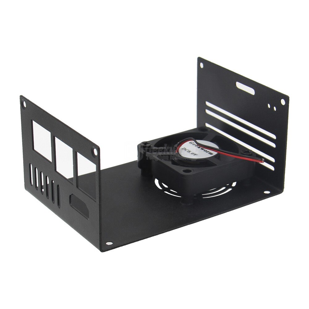 Geekworm Raspberry Pi 4 Case for X630 Hdmi to CSI Module &amp; Pi 4 8GB/4GB/2GB, X630-C1 Metal Case+Cooling Fan+Aluminum Heatsink