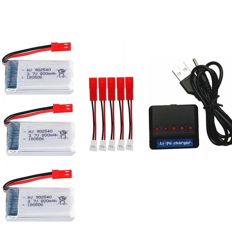 800mAh 3.7V lipo Battery for X5 X5C X5HW X5SW M68 X400 X500 X800 HJ819 25C For RC Camera Droens Qaudcopter Spare Battery Parts