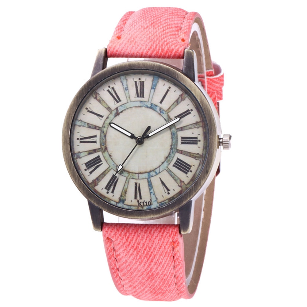 Montre à Quartz avec ceinture en cuir pour femmes, classique, sport, Business, LXH: Rose